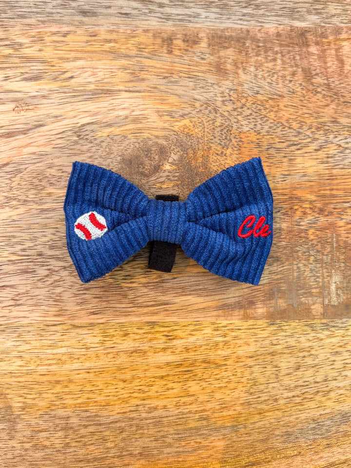 CLE BASEBALL BOW TIE